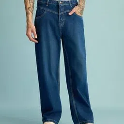 freakins Men Lightly Washed Straight Jeans-picture-50