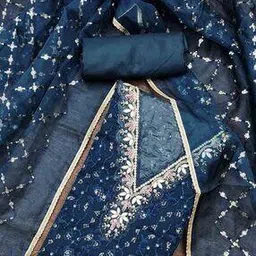 svaraa Women Embroidery Unstitched Dress Material-picture-19