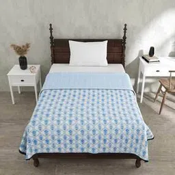 jaipur fabric Floral Print Cotton Single Size Dohar-picture-34