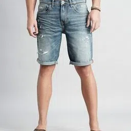 rookies Men Washed Slim Fit Denim Shorts-picture-22
