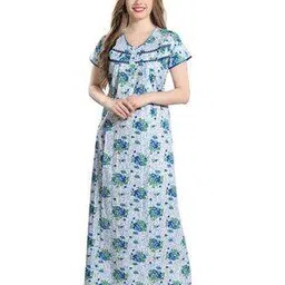 av2 Floral Print V-Neck Nightie-picture-32