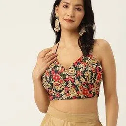 molcha by babita singh Women Embroidered Back Open Blouse-picture-26