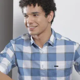 the indian garage co Checked Shirt with Patch Pocket image 1