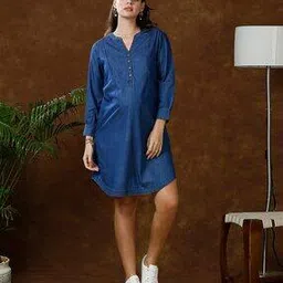 momtobe Women Fit & Flare Dress with Full Sleeves-picture-17