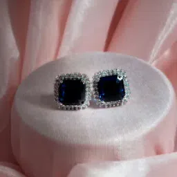 viraasi Women Silver-Plated Stone-Studded Earrings-picture-20