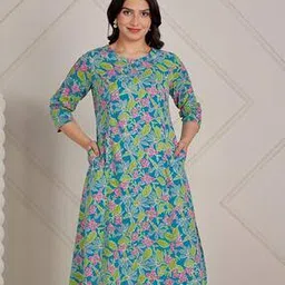 aramya Women Floral A-line Kurta-picture-53