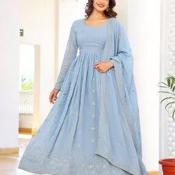 fashion basket Women Embroidered Anarkali Kurta Set-picture-26