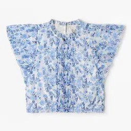 Girls Floral Print Regular Fit Top-image-0