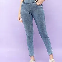 outzidr global Women Lightly Washed Skinny Fit Jeans-picture-15