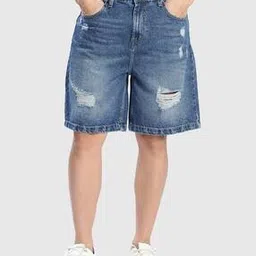 bene kleed Cotton Self-design Regular Fit Shorts-picture-21