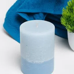 fabindia Colourblock Wax Pillar Candle-picture-38
