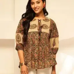 svaraa Women Floral Flared Tunic-picture-28