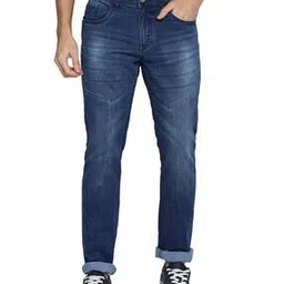 allen cooper Men Lightly Washed Slim Fit Jeans-picture-11