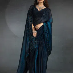 saree mall Women Embellished Saree with Sequin Accent image 1
