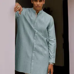 andamen Patterned Regular Fit Pleat Tucks Short Kurta image 1