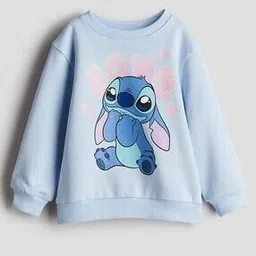 h&m Girls Aloha Print Regular Print Sweatshirt-picture-11