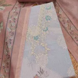 soch Women Organza Floral Unstitched Dress Material-picture-47