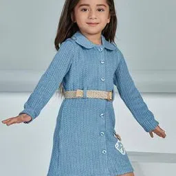 peppermint Girl A-line Dress with Waist Tie-Up-picture-46