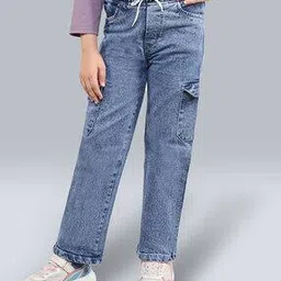 high fame Girls Straight Jeans with Insert Pockets-picture-34