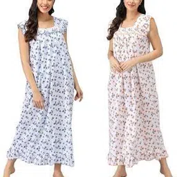 shararat Pack of 2 Sleeveless Nighties-picture-32