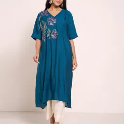 rangmanch by pantaloons Women Printed Straight Kurta image 1