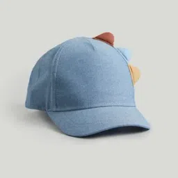 mothercare Boys Chambray Dinosaur Baseball Cap with 3D Spikes Accent-picture-44