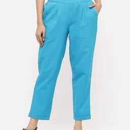 jaipur kurti Pleat-Front Pants with Insert Pockets-picture-37