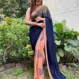 anand Women Printed Saree with Blouse Piece-picture-12