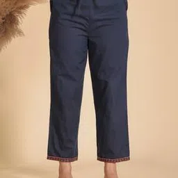 aramya Women Pant with Lace Border-picture-23