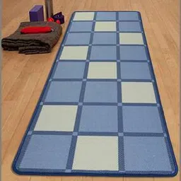 saral home Checked Washable Yoga Mat 28"X67"-picture-19