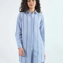 bitterlime Women Regular Fit Striped Top-picture-43