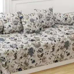 trance home linen Floral Print Cotton Diwan Set-picture-43