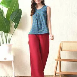 svaraa Women Printed Relaxed Fit Top -picture-52