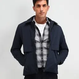 Men Regular Fit Zip Closure Jacket-image-47