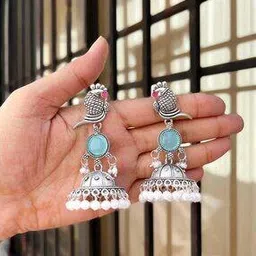 brado jewellery Women Brass Silver Plated Earrings -picture-25