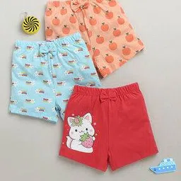 bumzee Girls Pack of 3 Mid Rise Shorts-picture-40