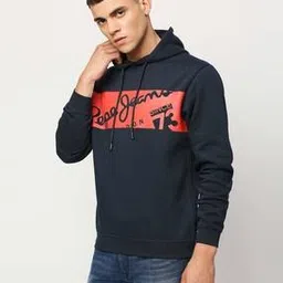 pepe jeans Men Kurt Brand Print Regular Fit Hoodie-picture-26