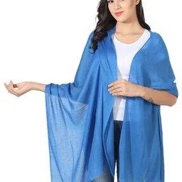 muffly Textured Stole with Fringes-picture-10