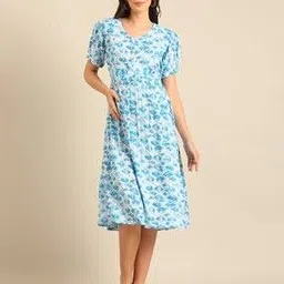 nightspree Women Printed Fit & Flared Dress-picture-51