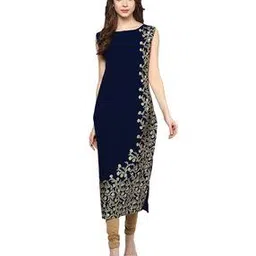 ziyaa Floral Pattern Straight Kurta-picture-18
