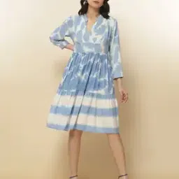 label ritu kumar Tie & Dye Short Dress-picture-36