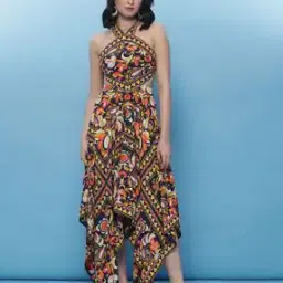 label ritu kumar Botanic Print Long Dress-picture-13