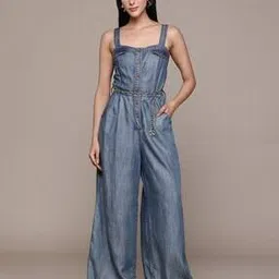 label ritu kumar Women Jolene Jumpsuit with Insert Pockets-picture-15