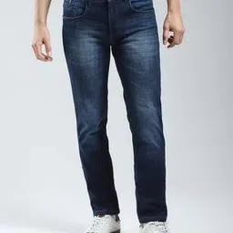 monte carlo Men Straight Fit Jeans with 5-Pocket Styling-picture-26