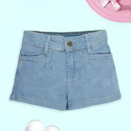 kiddopanti Girls Floral Hot Pants with Insert Pockets-picture-39
