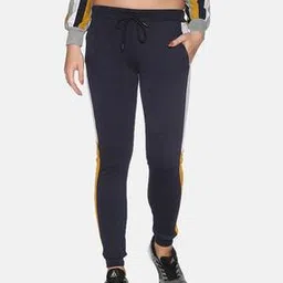 campus sutra Women Fitted Track Pants with Contrast Taping-picture-50