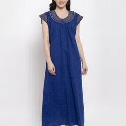 secret wish Round Neck Nightie with Bow Detail-picture-13
