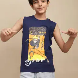 kidsville Boys Naruto Print Cotton T-Shirt-picture-13