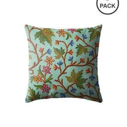 casableu Set of 2 Embroidered Cushion Covers 18" x 18"-picture-42