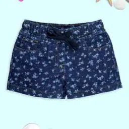 kiddopanti Girls Floral Print Regular Fit Hot Pants-picture-14